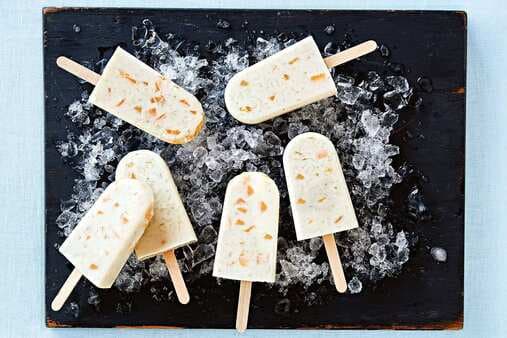 Mango And Coconut Rice Pudding Pops