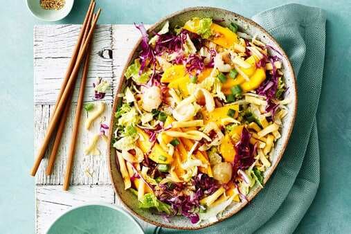 Mango And Lychee Crunchy Noodle Salad