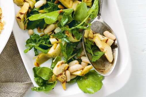 Marinated Artichoke And Cannellini Bean Salad