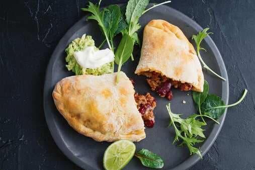 Mexican Beef And Bean Calzone