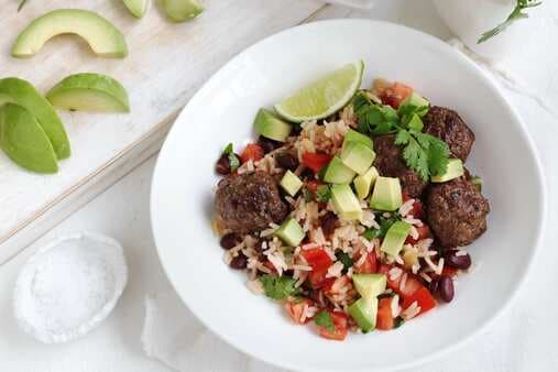 Mexican Meatballs With Dirty Rice