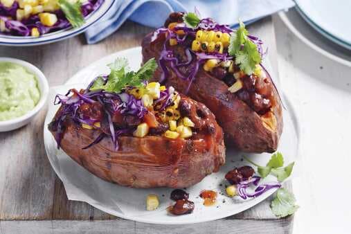 Mexican-Style Baked Sweet Potatoes