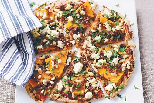 Middle Eastern Spiced Lamb Pizza