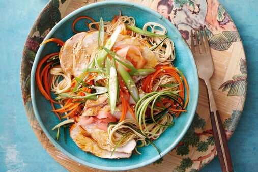 Miso-Glazed Chicken With Noodle Salad