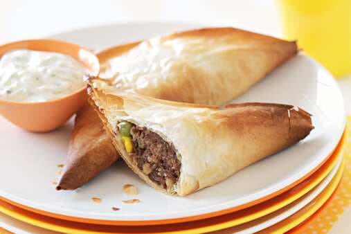 Moroccan Beef Triangles