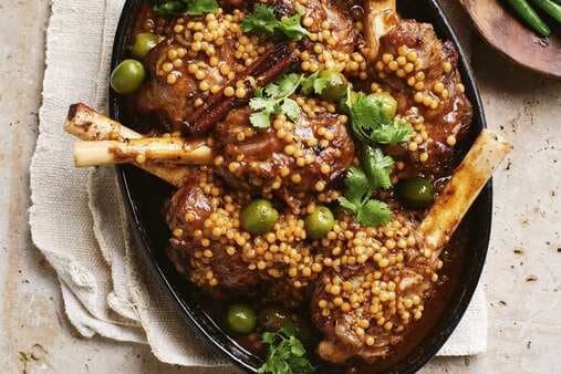 Moroccan Lamb Shanks With Olives And Honey