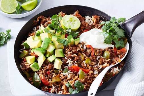One-Pot Healthy Mexican Beef Mince
