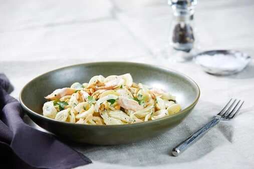 Orecchiette With Creamy Smoked Trout And Fennel