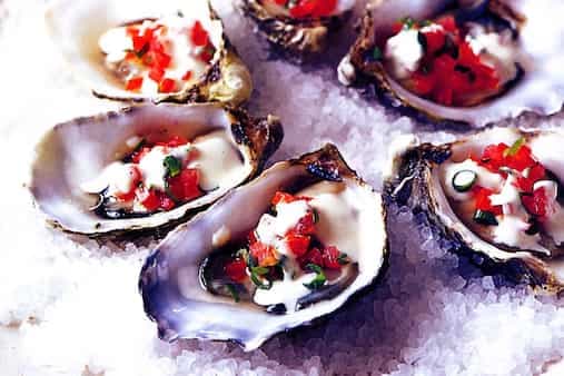 Oysters With Lemon Dressing