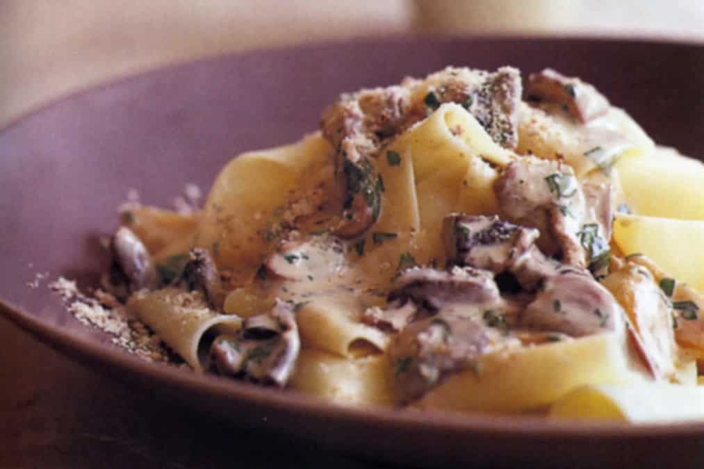Pappardelle With Mushrooms