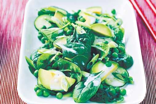 Pea Spinach Avocado And Cucumber Salad