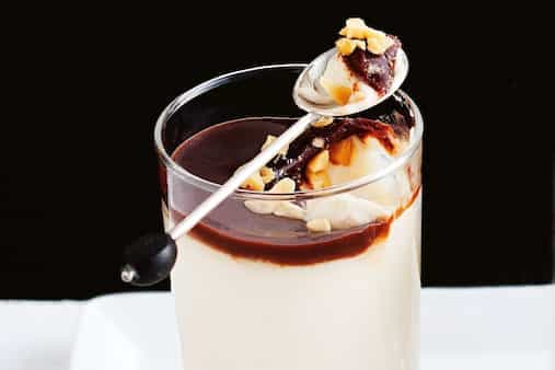 Peanut Butter Mousse With Chocolate Glaze