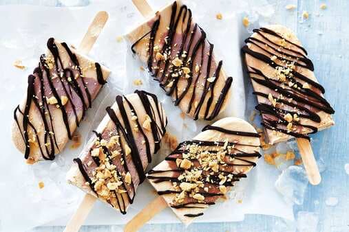 Peanut Butter Salted Caramel And Choc Pops