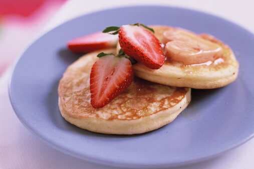Pikelets With Strawberries And Sweetheart Butter