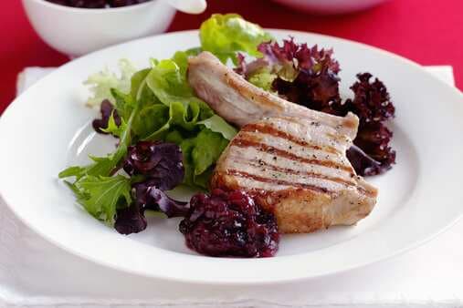 Pork With Cranberry And Apple Relish