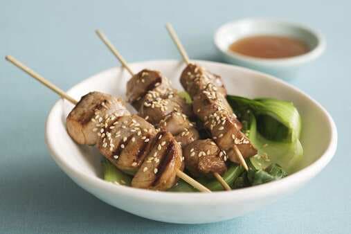 Pork Skewers With Ginger And Sesame