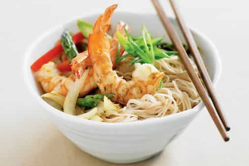 Prawn & Asparagus Noodle Stir-Fry