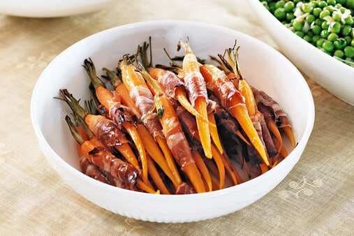 Prosciutto-Wrapped Baby Carrots