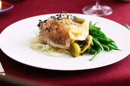 Roast Chicken With Lemon And Olives
