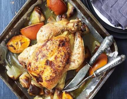 Roast Chicken With Orange And Ginger