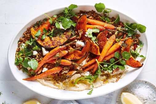 Roasted Carrot And Pumpkin Salad