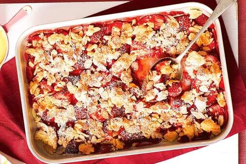 Roasted Strawberry Crumble
