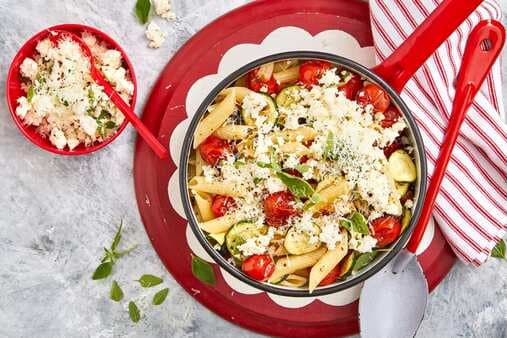 Roasted Tomato Penne With Ricotta Crumble