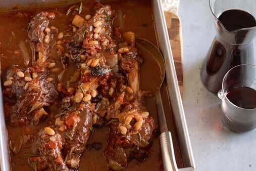 Rosemary Lamb Shanks With Cannellini Beans
