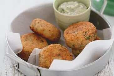 Salmon Patties With Lemon And Herb Mayonnaise
