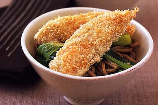 Sesame Chicken & Bok Choy Noodles