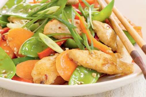 Sesame Chicken And Vegetable Stir Fry
