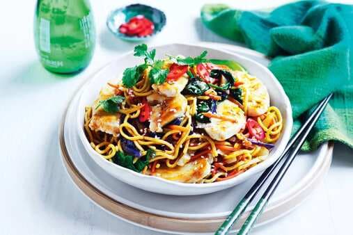 Singapore Noodles With Chicken