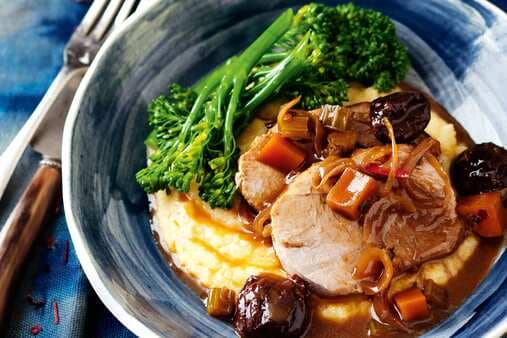 Slow-Cooker Marsala-Braised Pork With Chilli And Prunes