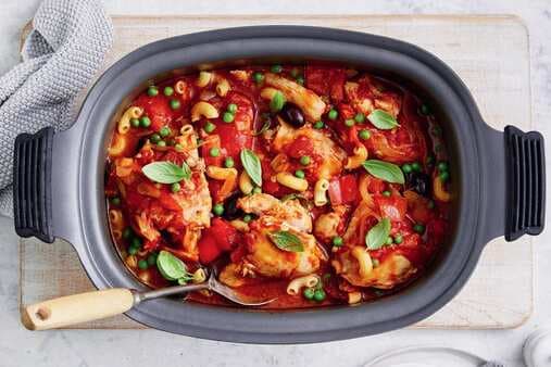 Slow Cooker All-In-One Chicken Cacciatore
