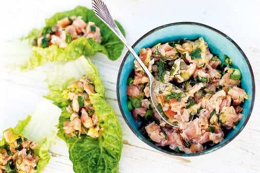 Smoked Salmon And Lettuce Bites