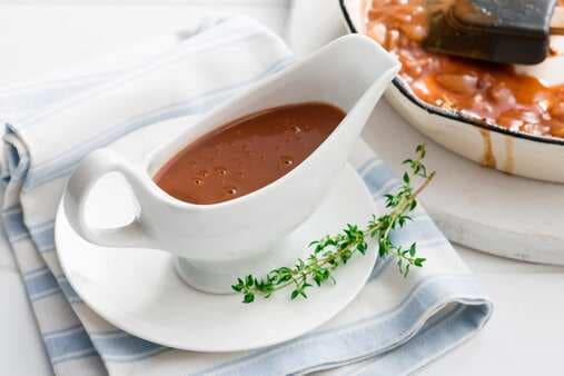 Smoky Red Wine Gravy Without Drippings