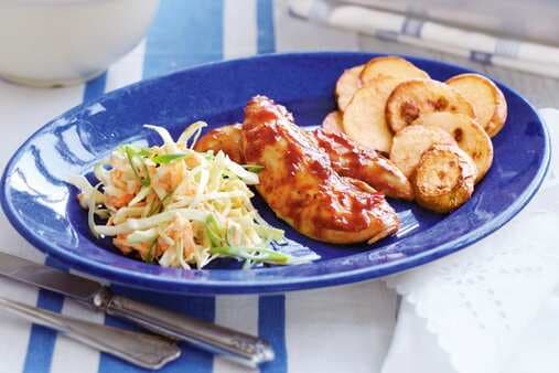 Soy And Chilli Chicken With Coleslaw