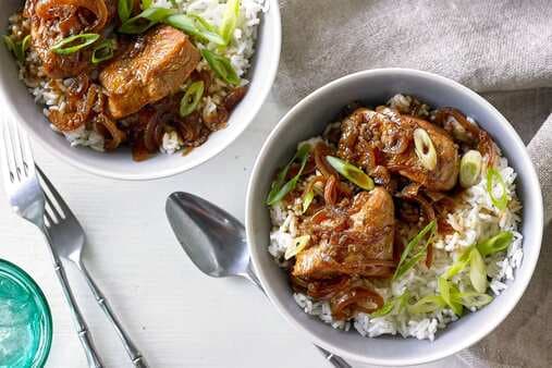 Soy And Garlic Chicken With Fragrant Jasmine Rice