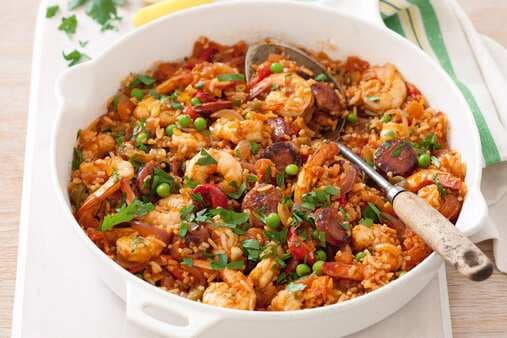 Spanish Prawn And Chorizo Rice