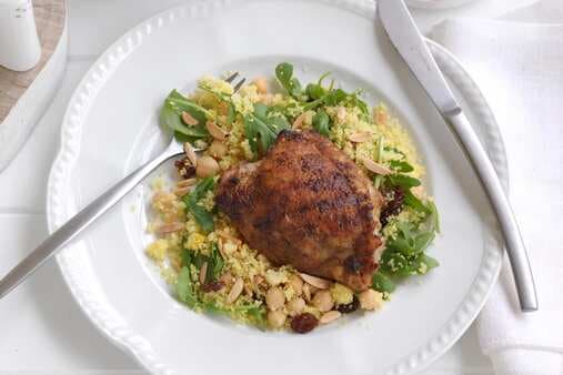 Spiced Chicken Thighs With Yellow Couscous