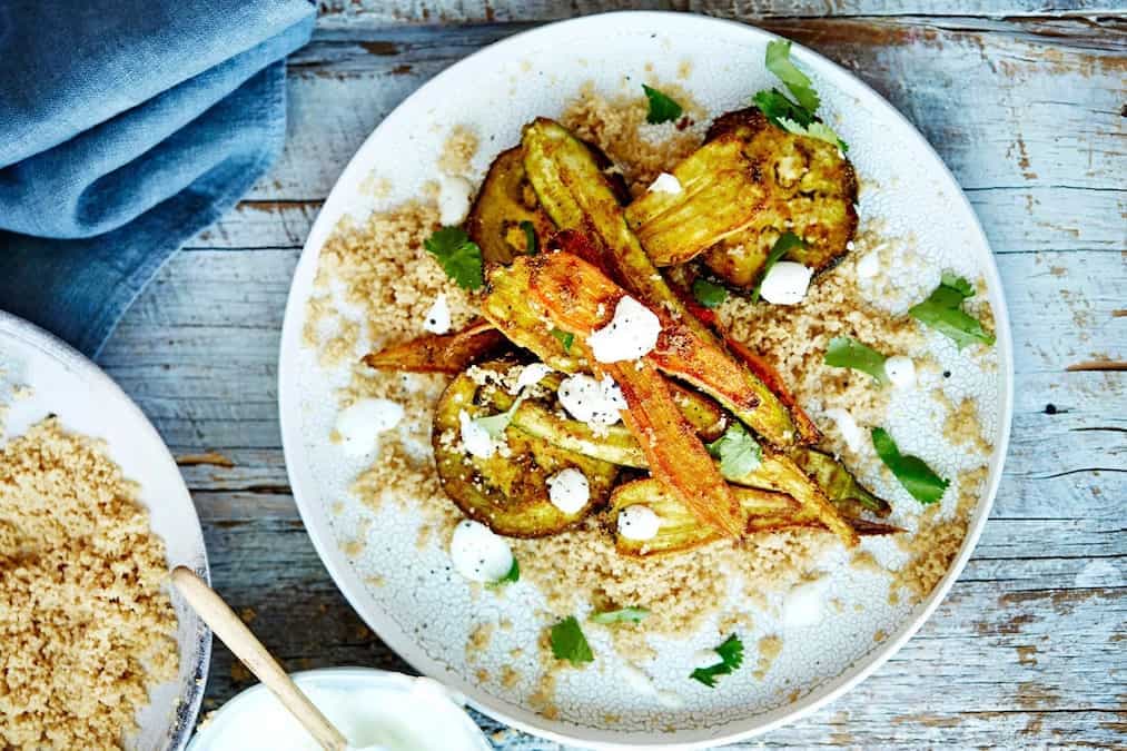 Spiced Vegetables With Couscous And Yoghurt