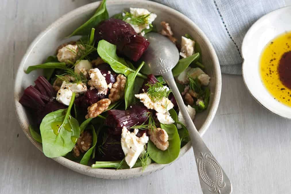 Spinach Beetroot And Fetta Salad