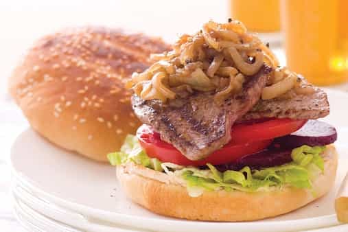 Steak Sandwiches With Caramelised Onions