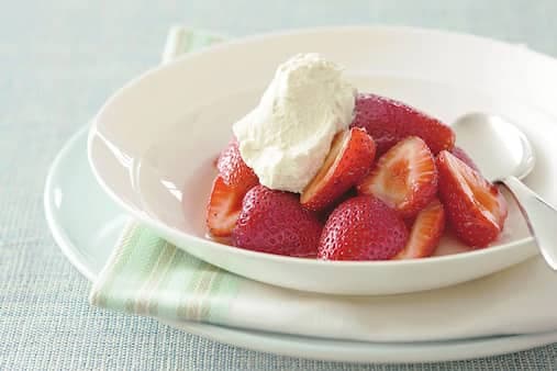 Strawberries With Vanilla Bean Creme Fraiche