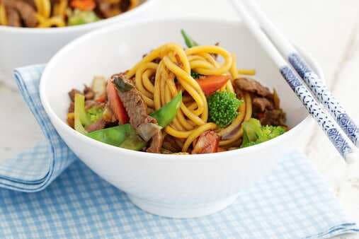Sweet Lamb And Noodle Stir-Fry