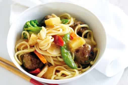 Sweet And Sour Meatball Stir-Fry