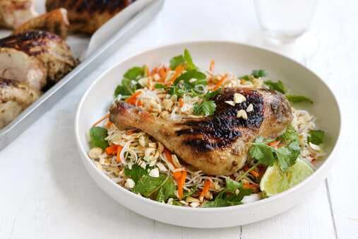 Thai Barbecued Chicken With Noodle Salad