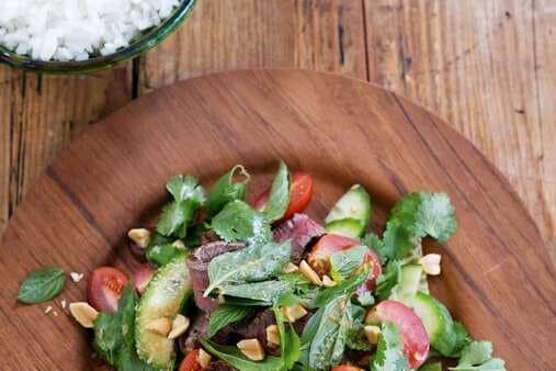 Thai Beef Salad With Lime Sesame Dressing