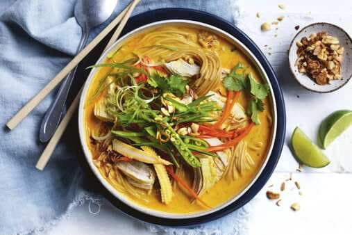 Thai Chicken And Ramen Noodle Soup