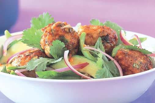 Thai Fish Balls With Asian Salad